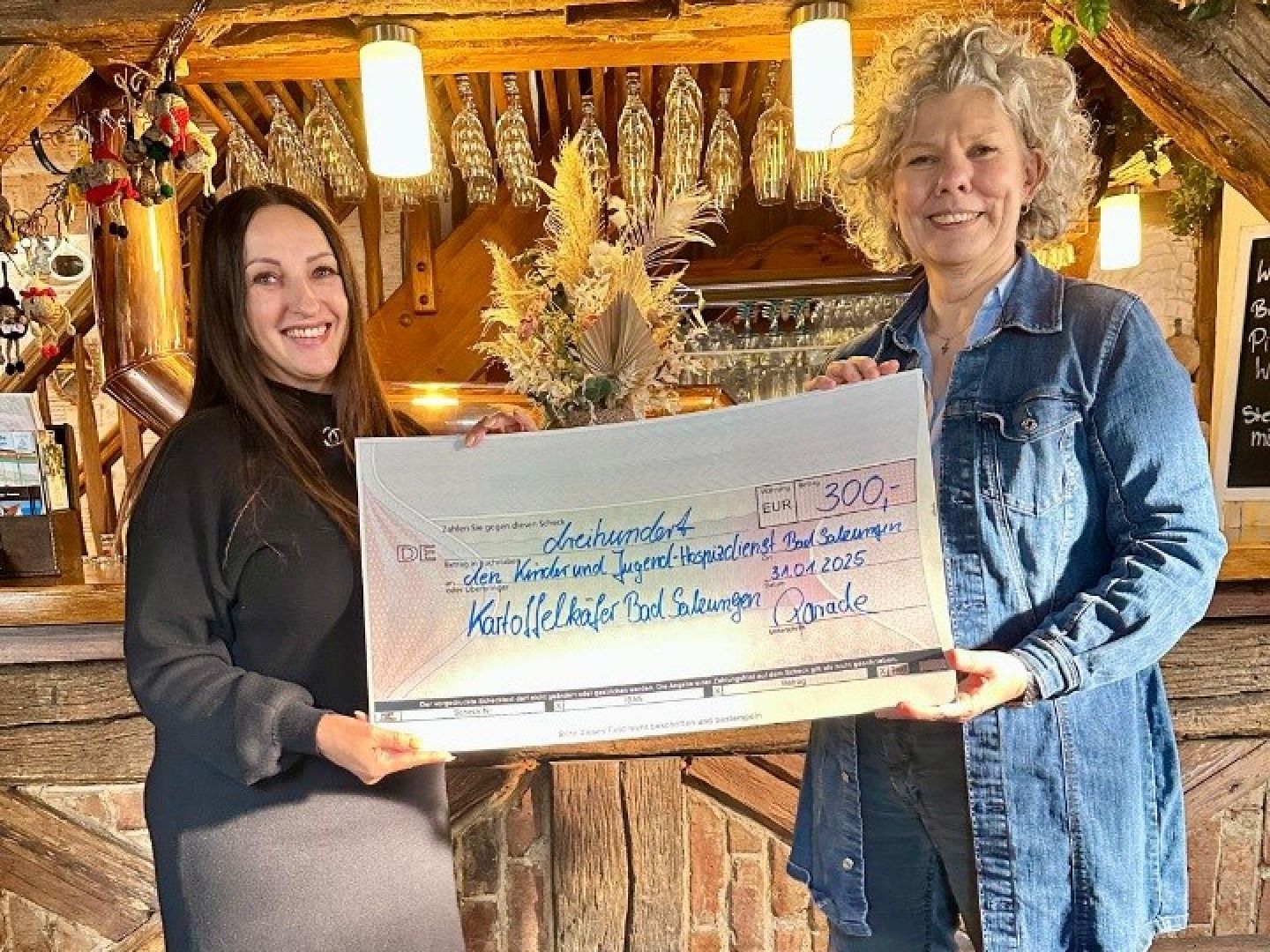 Spende 300,00 Euro / Restaurant &amp; Pension Kartoffelkäfer Bad Salzungen